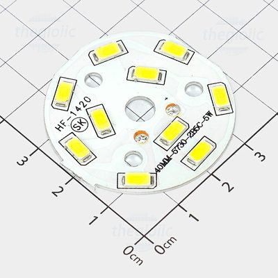 Tấm LED Trắng Sáng 5W 10LED 5730 40mm 15-17VDC