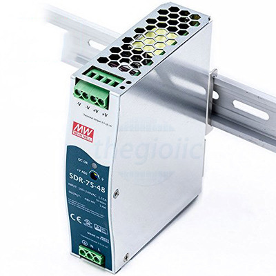 SDR-75-48 Nguồn Mean Well Gắn Ray 48V 1.6A