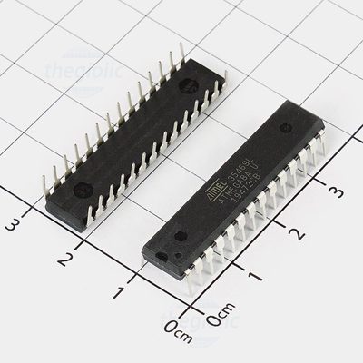 ATMEGA8A-PU, 8-Bit AVR Microcontroller, 16MHz, 8KB FLASH, 28-DIP