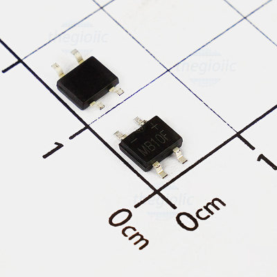 (Thanh Lý) MB10F Diode Cầu Chỉnh Lưu 1KV 0.5A