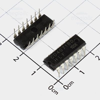 CD4071BD IC Quad 2-Input OR Logic Gate, 14-DIP