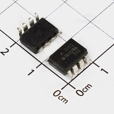 HCPL-3150-500E Gate Driver Optical Coupling 3750Vrms 1 Channel, 8-SMD