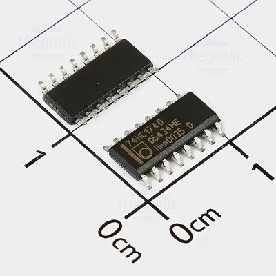 74HC174D,653 IC Flip Flop D-Type Positive Edge 107MHz, 16-SOIC