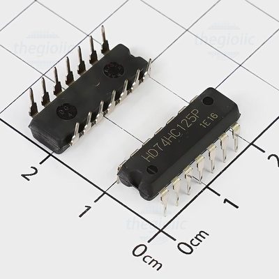 HD74HC125P IC Buffer Non-Inverting 3-State Output, 14-DIP