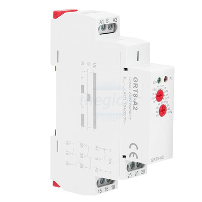 GRT8-A2 Rơ Le Hẹn Giờ ON Delay SPDT 220V 2NO 2NC