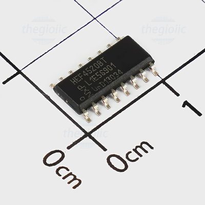 HEF4520BT,653 IC Binary Counter 40MHz, 16-SOIC