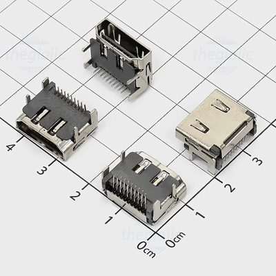 Cổng HDMI Cái Type A 19 Chân Vuông Góc