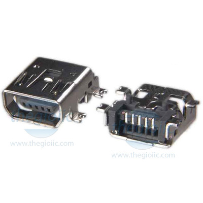 Cổng USB Mini-AB Đầu Cái 5 Chân SMD