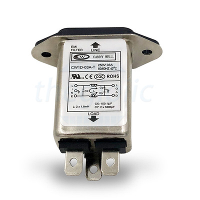 CW1D-3A-T Bộ Lọc Nguồn 1 Pha 3A 115/250V