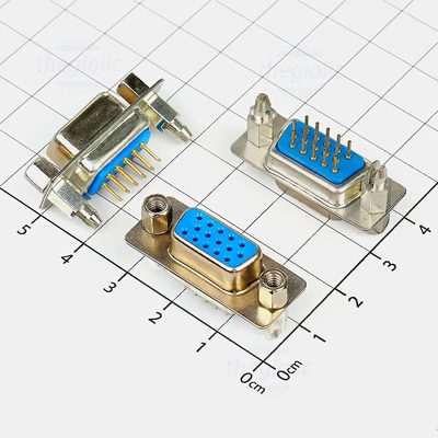 Cổng DB15 Cái 15 Chân Thẳng 3 Hàng Hàn PCB