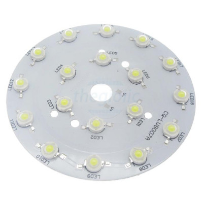 Tấm LED Trắng Lạnh 18W 18 LED Luxeon 98mm 54-57.6VDC