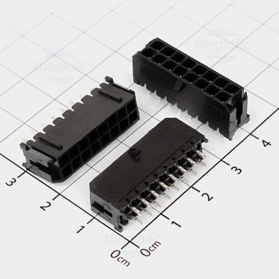 Đầu Nối MX3.0mm 16 Chân Thẳng 2 Hàng Xuyên Lỗ