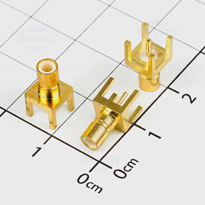 SMB-JE Đầu RF SMB Đực Thẳng Hàn PCB