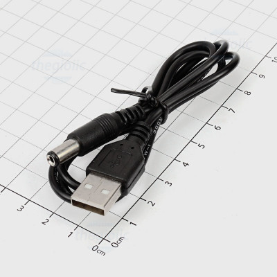 Cáp DC 5521 Đực Nối USB Type A Đực Dài 70cm