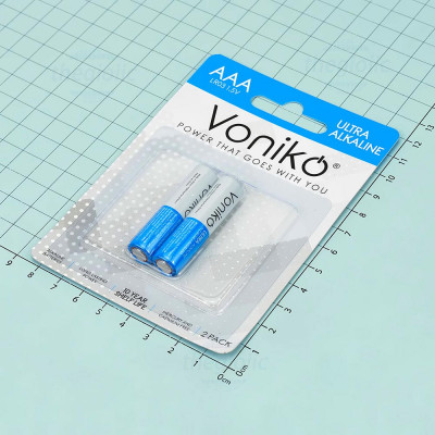 Vỉ 2 Viên Pin AAA LR03 2PK Voniko 1.5V