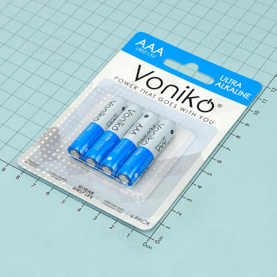 Vỉ 4 Viên Pin AAA LR03 4PK Voniko 1.5V