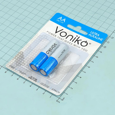 Vỉ 2 Viên Pin AA LR6 2PK Voniko 1.5V