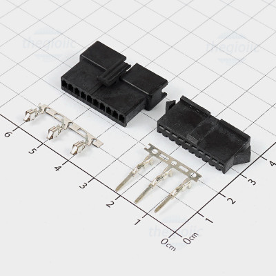 Bộ Đầu Nối SM2.54mm 10 Chân Kèm Kim Bấm Dây