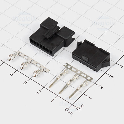 Bộ Đầu Nối SM2.54mm 7 Chân Kèm Kim Bấm Dây