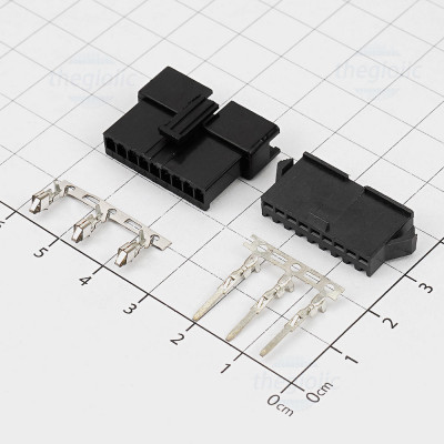 Bộ Đầu Nối SM2.54mm 9 Chân Kèm Kim Bấm Dây