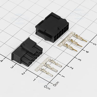 Bộ Đầu Nối MX3.0mm 12 Chân Kèm Kim Bấm Dây