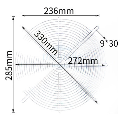 Lưới Bảo Vệ Quạt 236x285mm