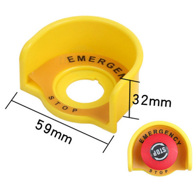 F22-20 Chụp Bảo Vệ Nút Nhấn Dừng Khẩn Cấp 22mm Emergency Stop