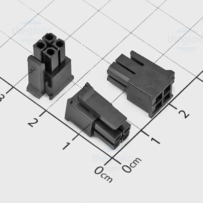 Đầu MX3.0mm Đực 4 Chân 2 Hàng Nối Dây