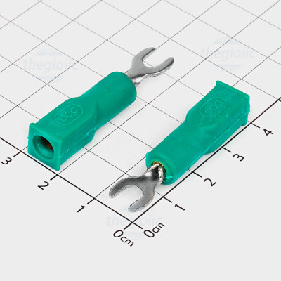 Đầu Cosse Test DCC 4mm 3KV 20A Màu Xanh Lá