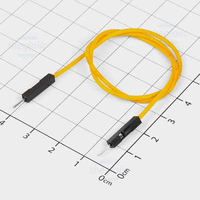 Dây Cắm Testboard Đực-Đực Dài 30cm Màu Vàng