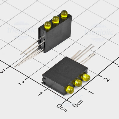 Bộ Chỉ Thị 3 LED Vàng 3mm Đế Nhựa Hàn PCB