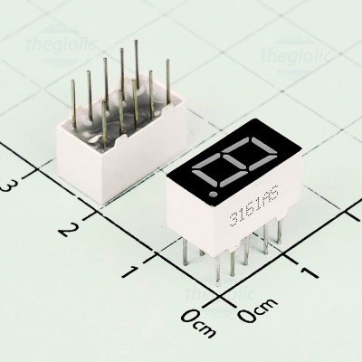 3161AS LED 7 Đoạn 1 Số Màu Đỏ 0.36inch Âm Chung