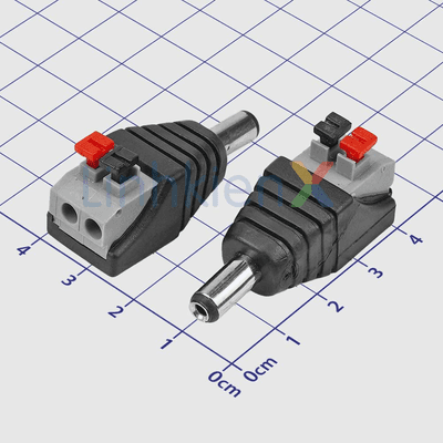 Đầu Nối Nguồn DC Đực 5521 Kẹp Dây Kim 2.1mm