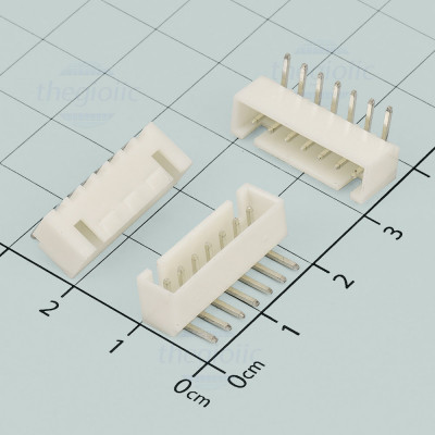 Đầu XHB-7AW 2.54mm 7 Chân Cong Xuyên Lỗ