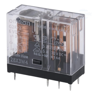 G2R-2-6VDC Rơ Le 6VDC 5A DPDT 8 Chân