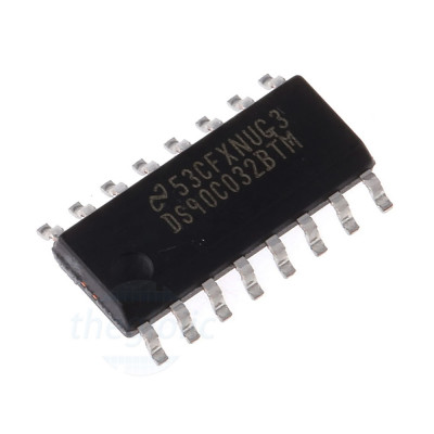 DS90C032BTM/NOPB LVDS Quad CMOS Differential Line Receiver, 16-SOIC