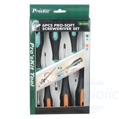 Pro'sKit SD-2301 Bộ Vít Bake Dẹp 6 cây