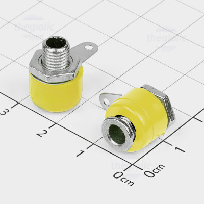 Đế Banana 4mm Cái Dài 15mm Màu Vàng