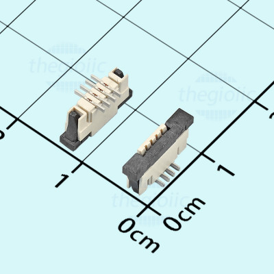 Cổng FPC 4 Chân 1.0mm Tiếp Điểm Dọc