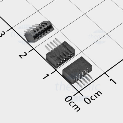 Cổng FPC 5 Chân 1.0mm Tiếp Điểm 2 Mặt