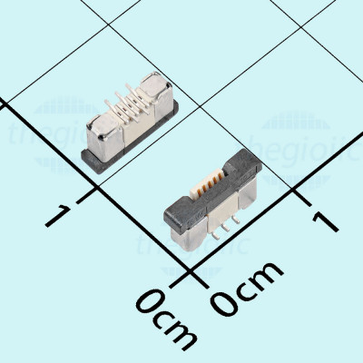 Cổng FPC 5 Chân 0.5mm Tiếp Điểm Dọc