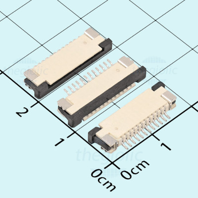 Cổng FPC 12 Chân 1.0mm Tiếp Điểm Trên