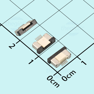 Cổng FPC 6 Chân 0.5mm Tiếp Điểm Dưới