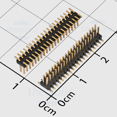 Hàng Rào Đực Đôi 1.27mm 40 Chân 2 Hàng SMD