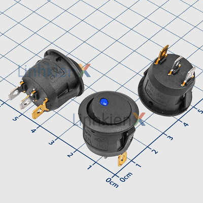 KCD1-2 Công Tắc Bập Bênh ON-OFF 3 Chân 16A LED Xanh Dương