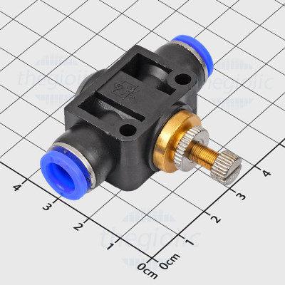 PSA-08 Van Tiết Lưu Khí Nén Gắn Ống 8mm