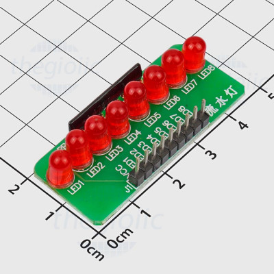 Module LED Đơn 8 Kênh Màu Đỏ 3-5VDC