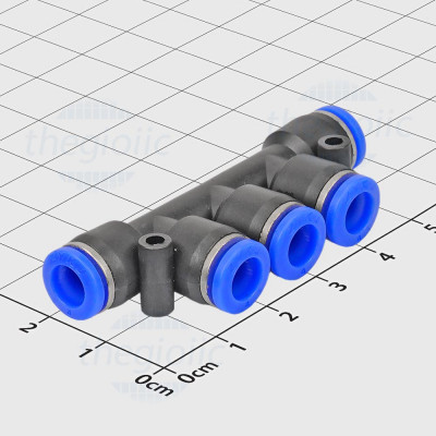PK4 Đầu Nối Khí Nén 5 Cổng Ống 4mm