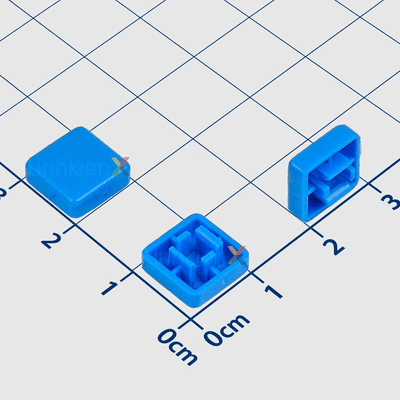 A14 Nắp Nút Nhấn Tactile 10x10mm Cao 4.6mm Vuông Màu Xanh Dương