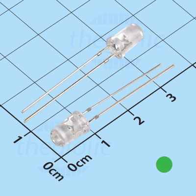 LED Xanh Lá 5mm Siêu Sáng Trong Suốt Chân Dài